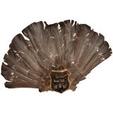 Antique Turkey Feather Fan