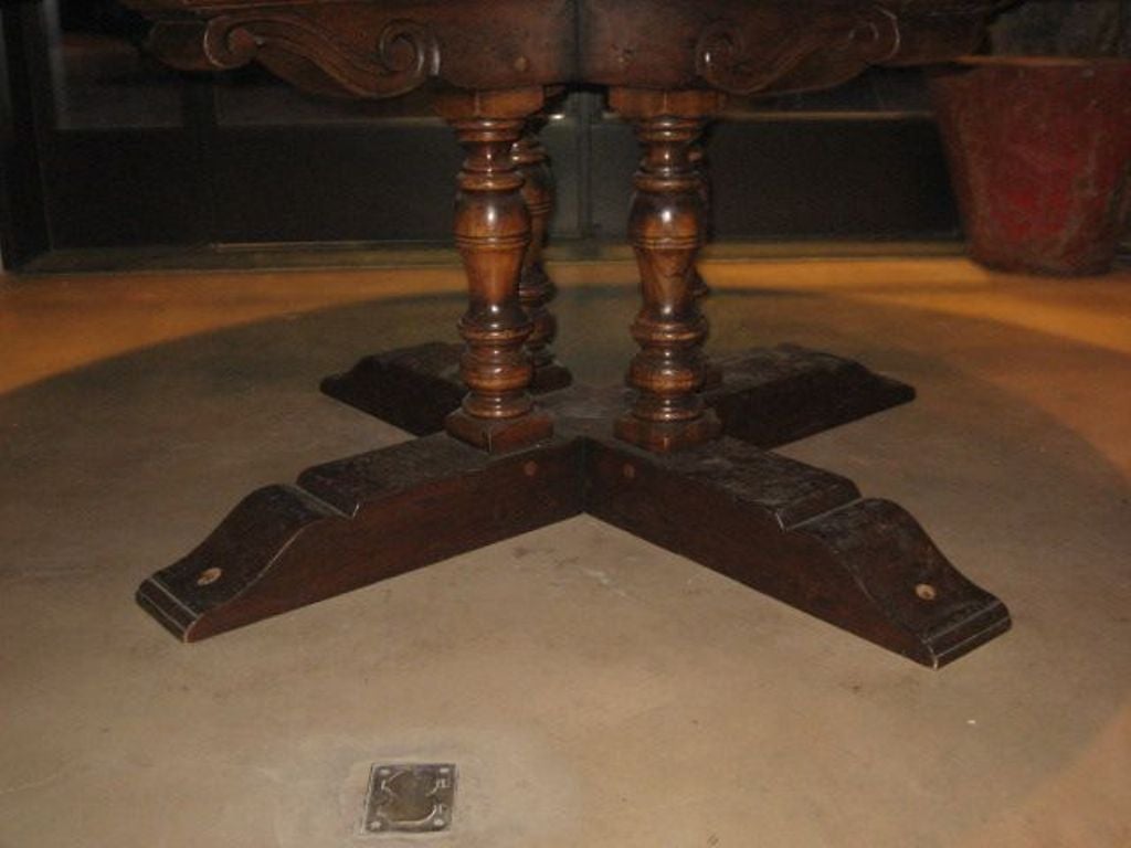 Round Marquetry Table For Sale 1