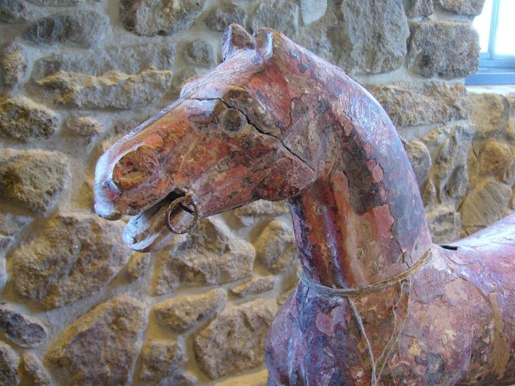 French Provencal Carousel Horse