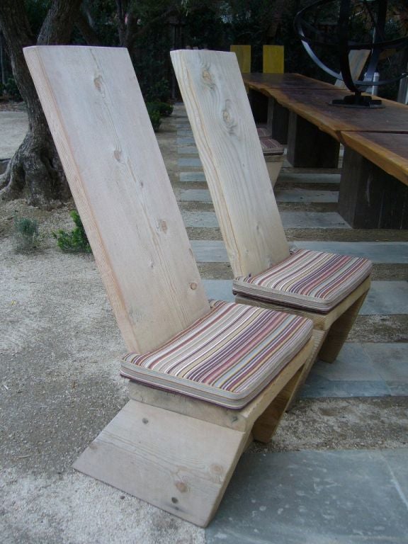 Highback Plank Chairs designed by Ron Mann