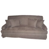 Chocolate Linen Sofa
