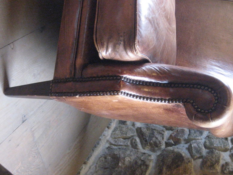 Vintage Leather Love Seat