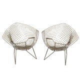 Pair of Harry Bertoia Diamond Chairs