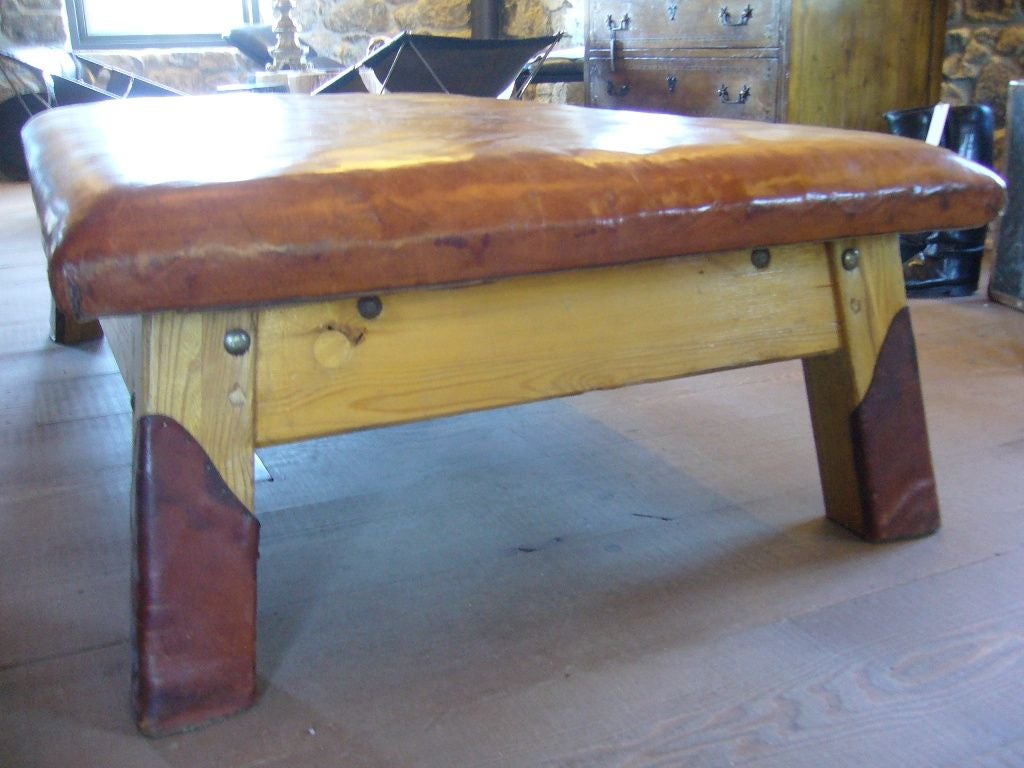 20th Century Leather Massage Table