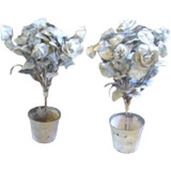 Pair of 19th Century Porcelain Toile Flower Pots 7