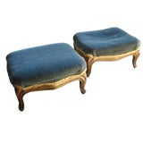 Pair of "Tabourets" Foot Stools