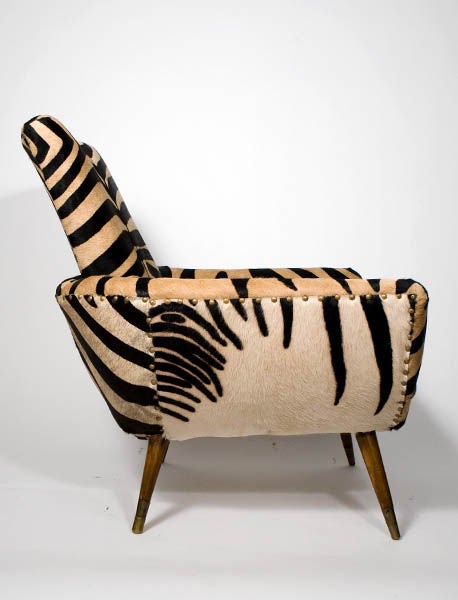 Pair of Zebra Chairs In Excellent Condition In New York, NY