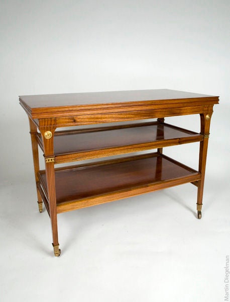 Mid-20th Century French 1940's Serving Table Attributed to Channaux & Co.