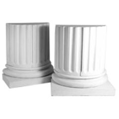Pair of Columnar Cabinets 7