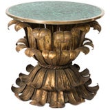 Gilt Metal Occasional Table