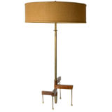 Mahogany and Brass Stiffel Table Lamp