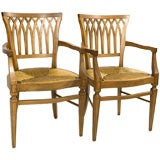 Pair of Fruitwood Armchairs