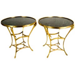 Pair of French Gilt Bronze Gueridons 4