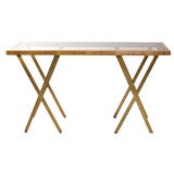 Mid-Century Mixed Materials Console