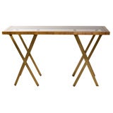 Mid-Century Mixed Materials Console