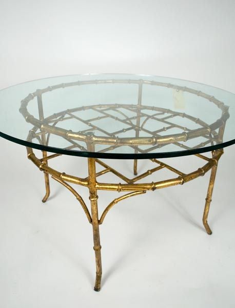 Faux Bamboo Occasional Table In Good Condition For Sale In New York, NY
