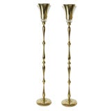 Pair of Brass Torchieres