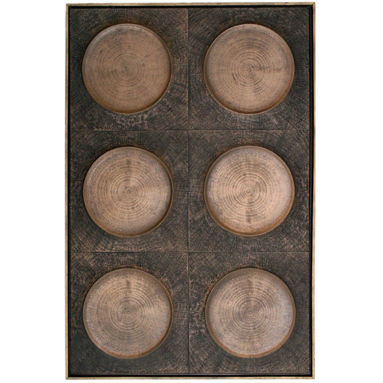 Forms + Surfaces Bronze Architectural Wall Panel For Sale
