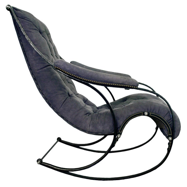Iron Rocking Chair attributed to R.W. Winfield & Co.