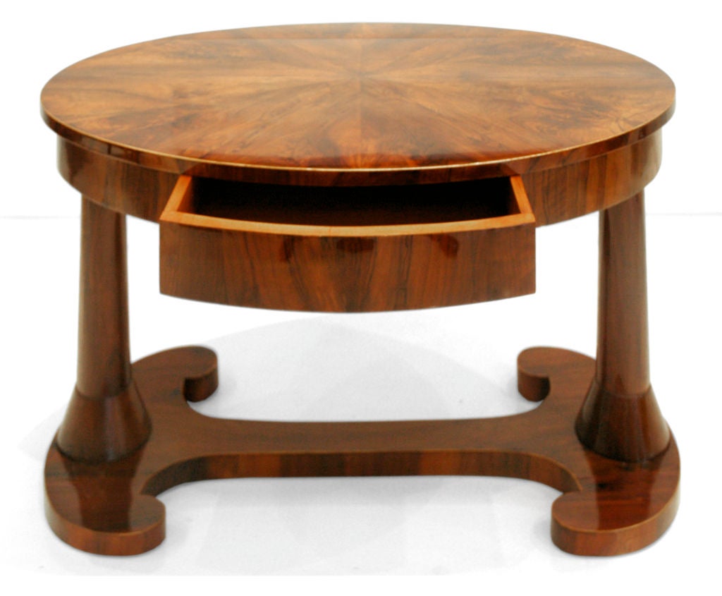 Oval Biedermeier Table or Desk