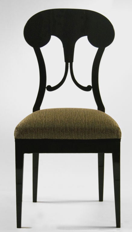 Set of Three Biedermeier side chairs