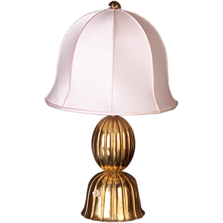 Brass Table Lamp by Josef Hoffmann