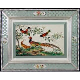 Antique A Chinese Watercolour of Birds