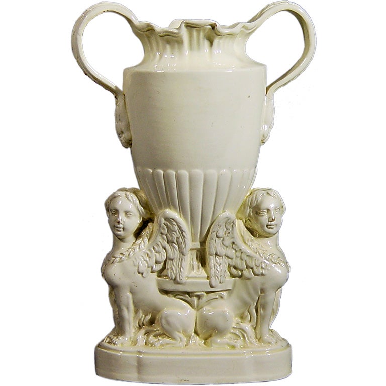 An Unusual Creamware Urn,