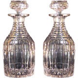 A Pair of Georgian Glass Decanters and Stoppers.