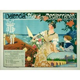 Valencia, stone lithograph poster by Desfilis, c.1900