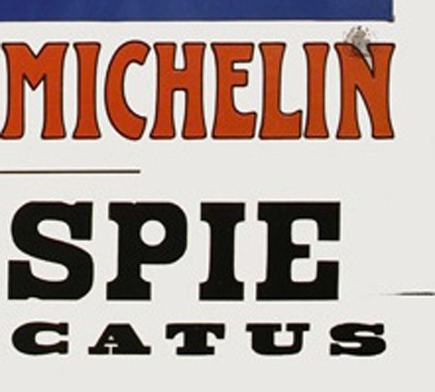 19th Century Pneu Velo Michelin/Lagaspie, Original Antique poster, 1905