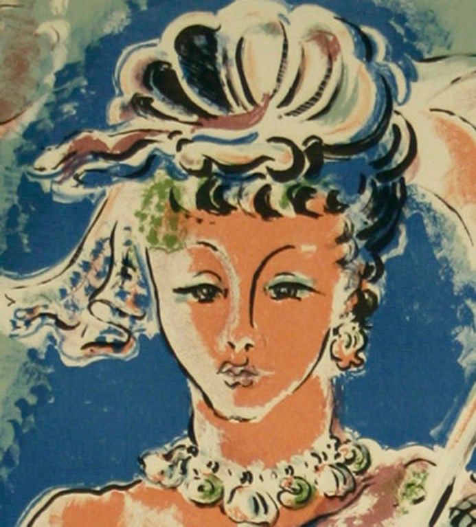 Original Dutch antique poster for cruisewear