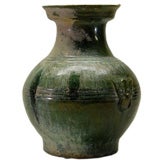 Han dynasty green glazed vase