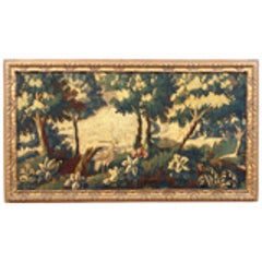 Flemish Verdure Tapestry Panel in Giltwood Frame 8