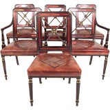 A Set of Six Italian Empire Chairs