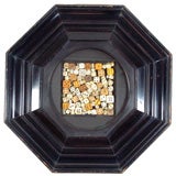A 19th Century Shadowbox Featuring A Collection of Antique Dice