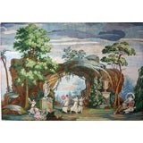 Vintage An Early 19th Century Wallpaper Panel by Joseph DuFour