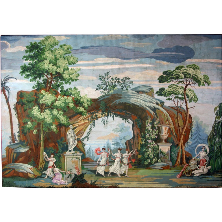 An Early 19th Century Wallpaper Panel by Joseph DuFour