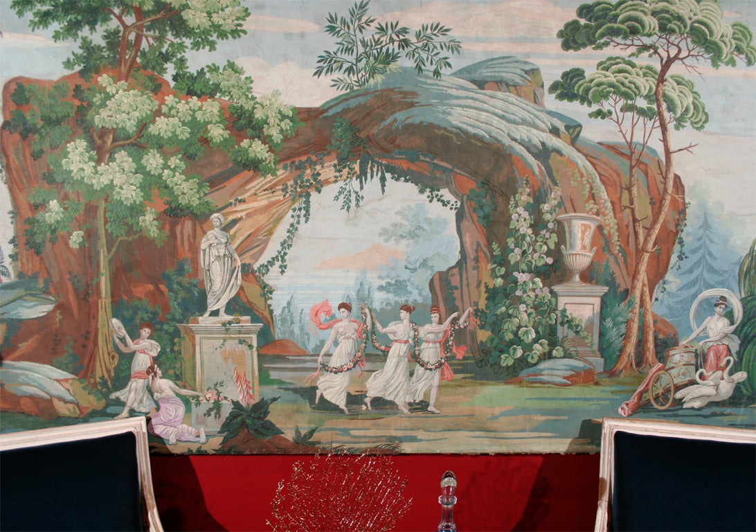 An Early 19th Century Wallpaper Panel by Joseph DuFour 3