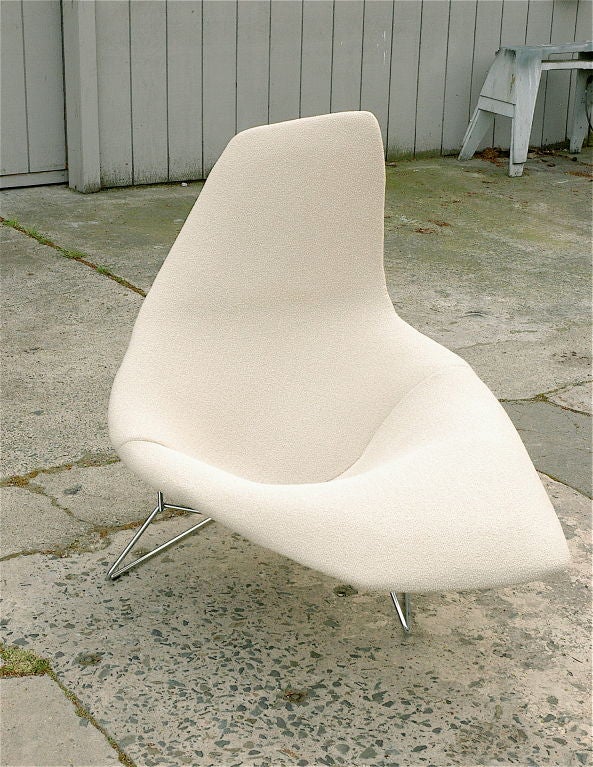 Mid-20th Century Bertoia Assymetric Chaise for Knoll