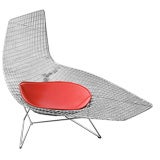 Vintage Bertoia Assymetric Chaise for Knoll