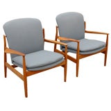 Pair of Finn Juhl Lounge Chairs