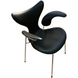 Arne Jacobsen Leather Lily Chair