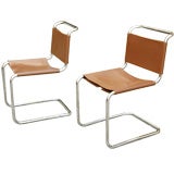 Pair of Marcel Breuer "Spoleto, " Chairs for Knoll