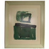 Used Abstract Expressionist Stone Lithograph, 1962