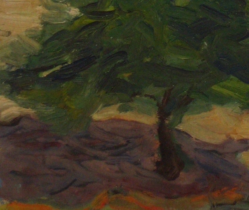 Mid-Century  Northern California Plein-Air Landscape