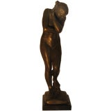 Mid-Century Bronzed Female Nude