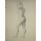 Early 20th Century Male Nude Drawing