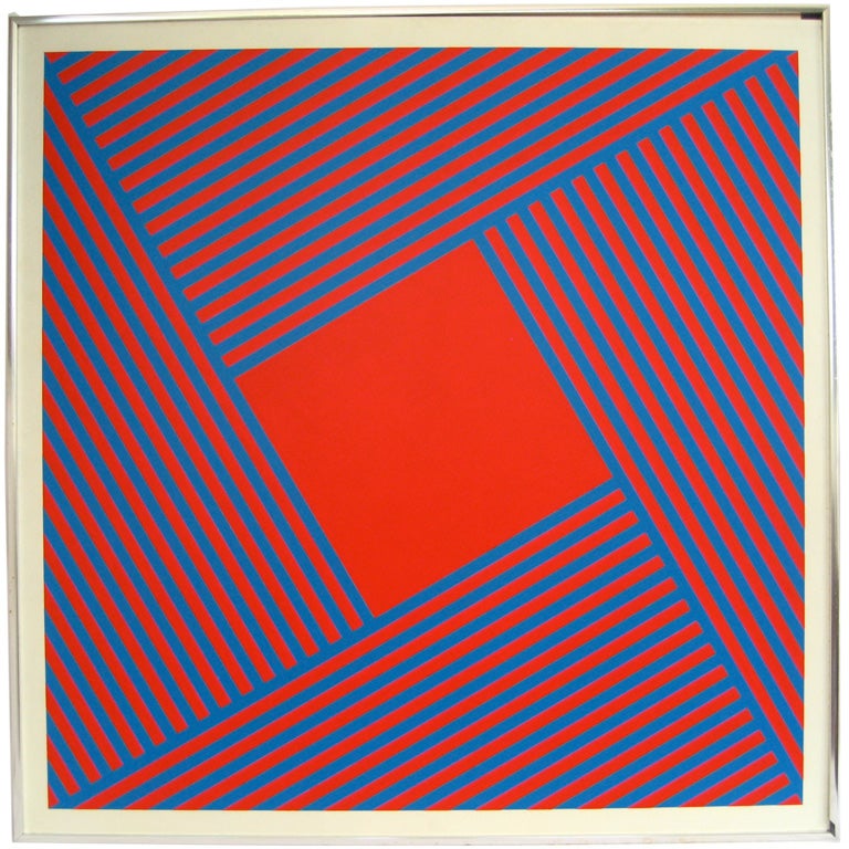 Mid Century Optical Art Painting