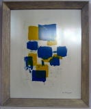 Used Abstract Expressionist Stone Lithograph, 1961